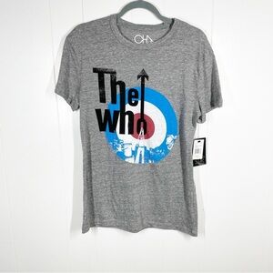 NEW Chaser The Who Graphic Gray Short Sleeve Tee Medium